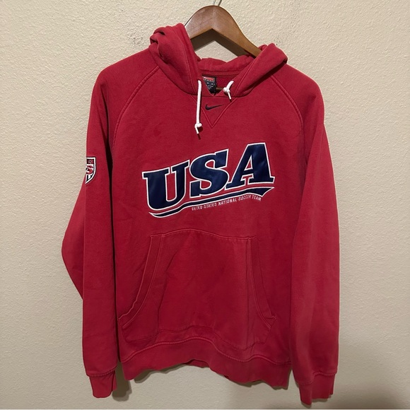 Nike Y2K Center Swoosh USA National Soccer Team Hoodie